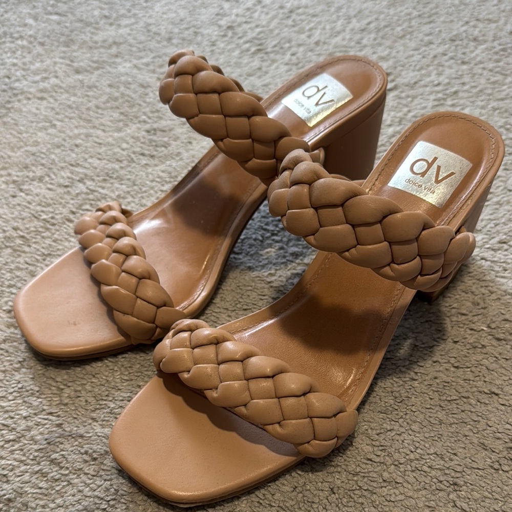 DV by Dolce Vita Tan Braided Heels